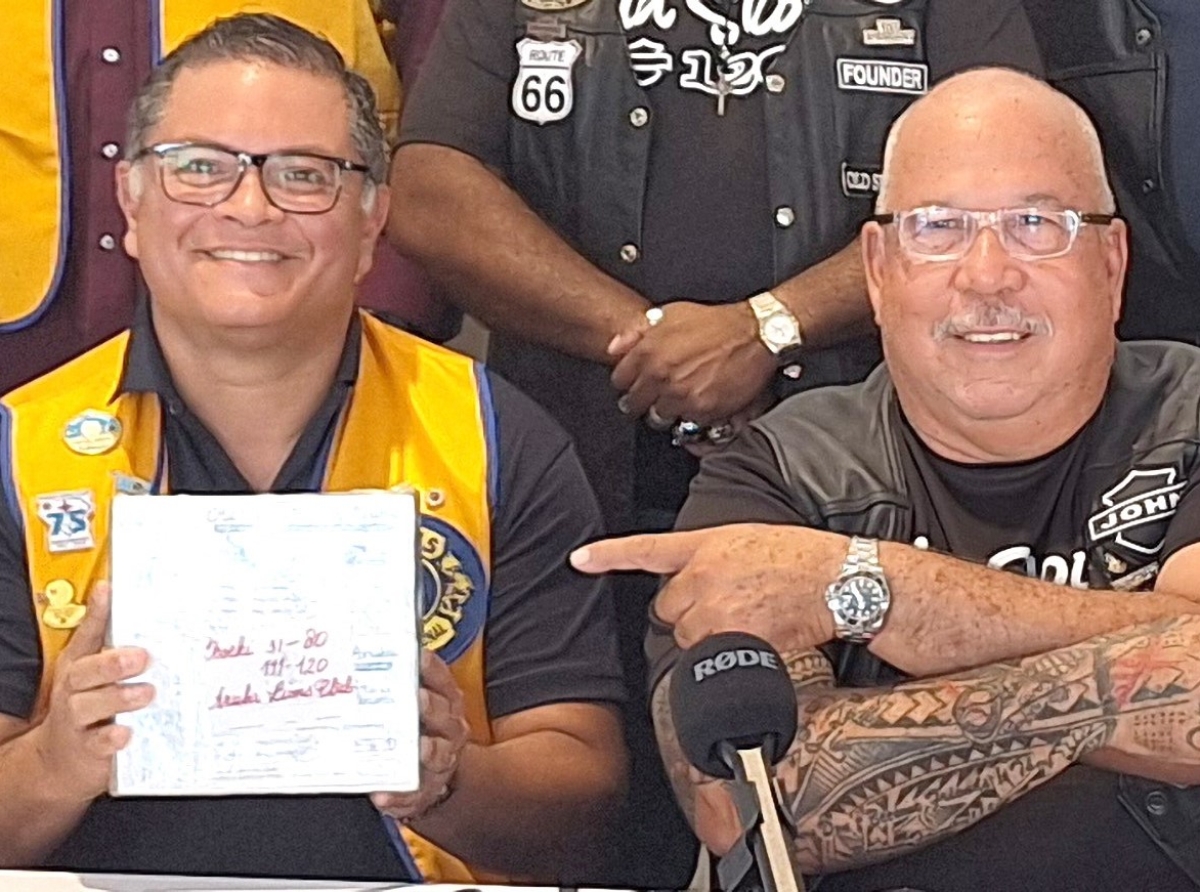 Aruba Lions Club ta entusiasma di yuda cu e rifa di Old Skool Bikers