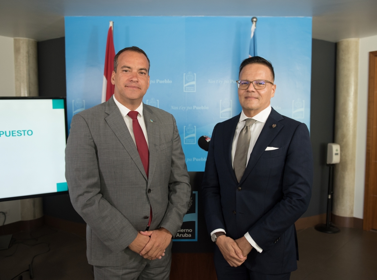 Di januari pa juni 2025, Aruba a ricibi 1.032 miyon florin na entrada cu ta 56% di e presupuesto 2025