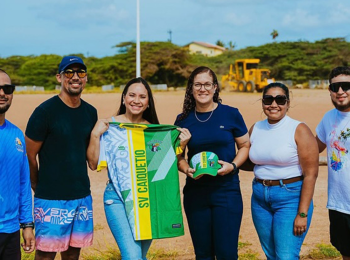 Ministerio di Deporte yudando veld di SV Caiquetio