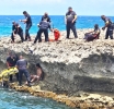 Rescate na costa panort di un turista cu a cay di baranca