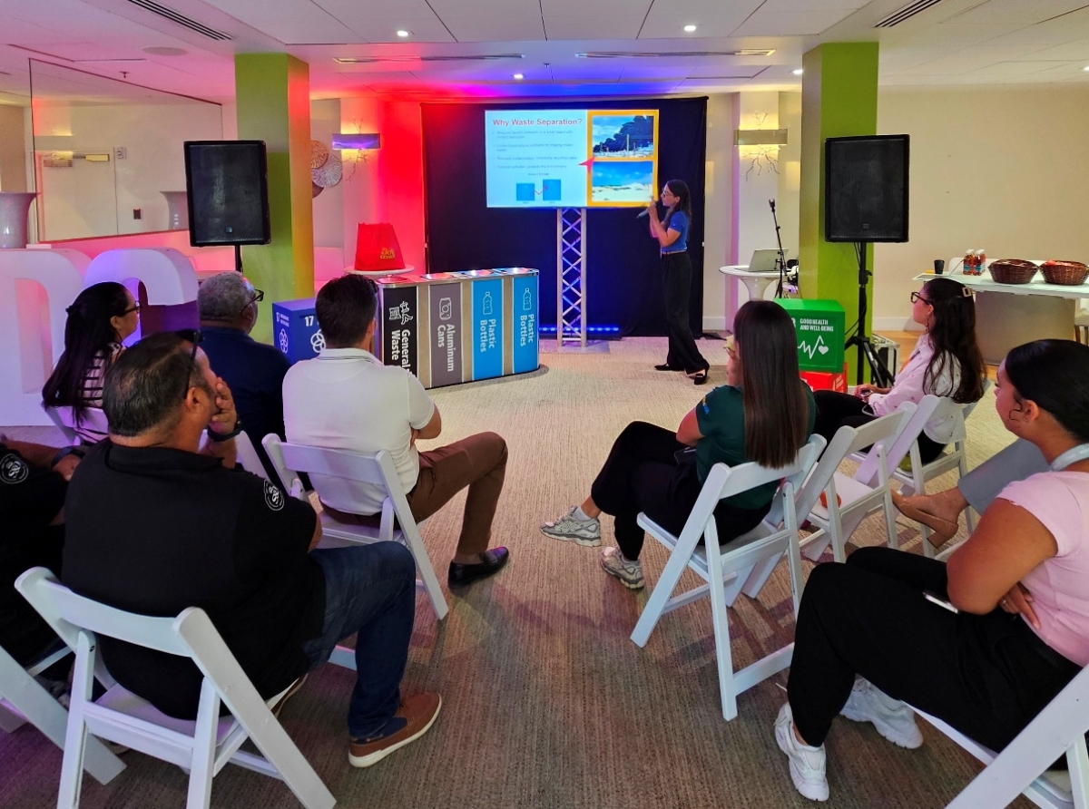 Aruba Airport Authority N.V. sigui promove y contribui na Metanan di Desaroyo Sostenibel Global