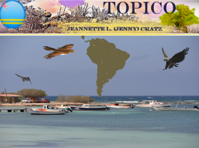 Aruba parti Europeo di  continente Americano cu un rumbo indefini