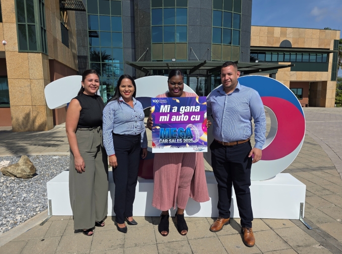 Aruba Bank a anuncia ganadora di MEGA Car Sales 2025
