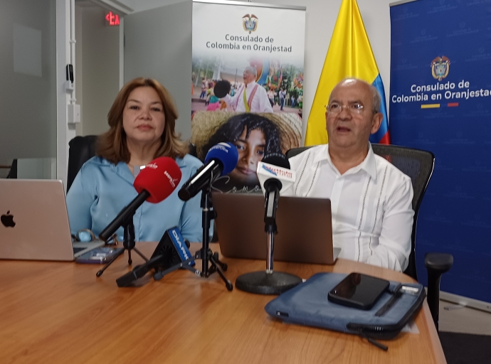 Consulado di Colombia mes lo haci cita pa solicita permiso pa e Imigrantenan