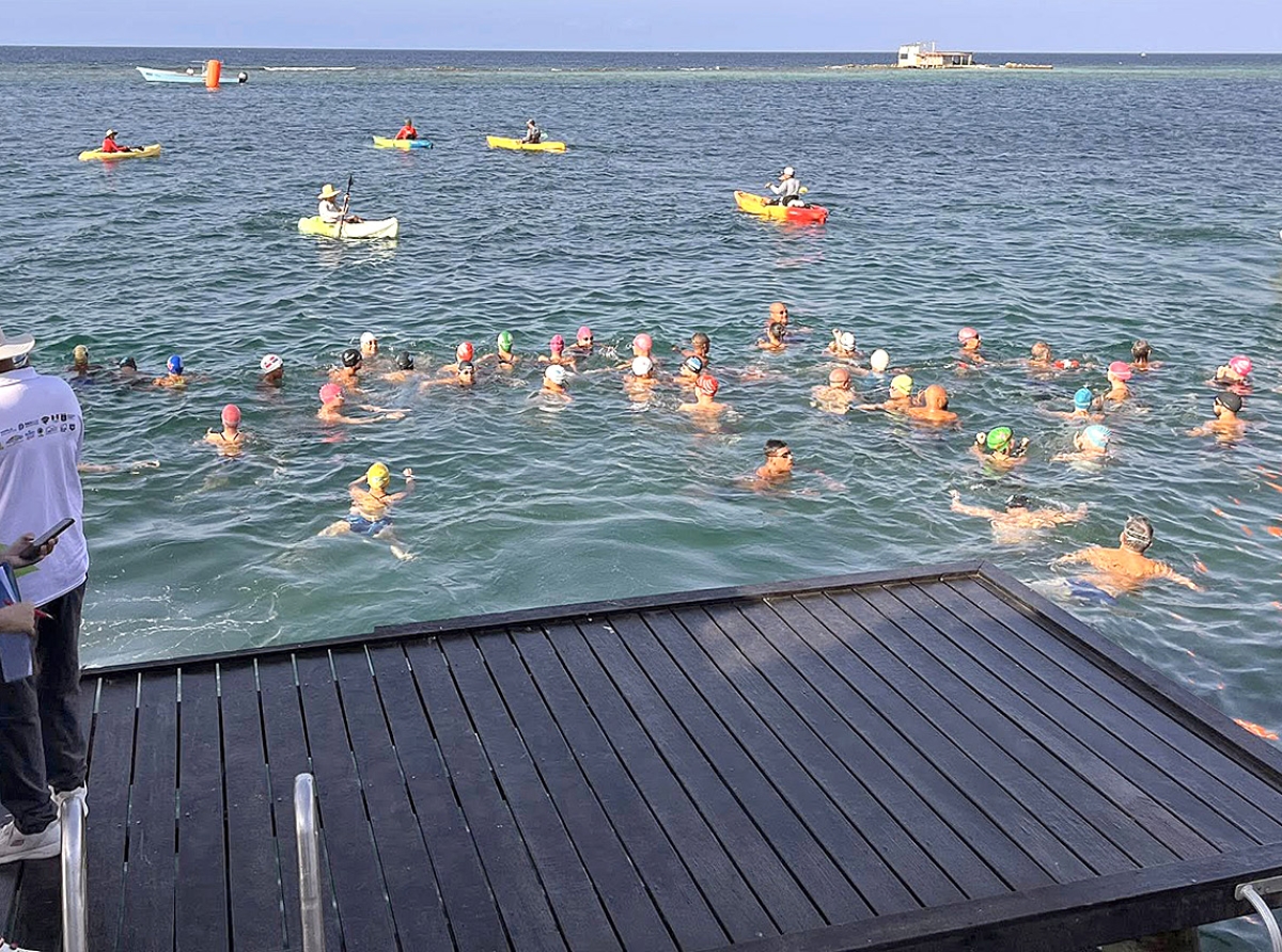 Resultado di landamento di 1K y tambe 3K di Aruba Dolphins Open Water 2025