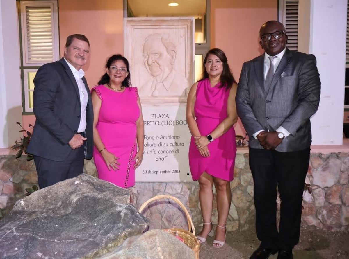 Plaza Hubert “Lio” Booi a wordo reinaugura durante un bunita ceremonia