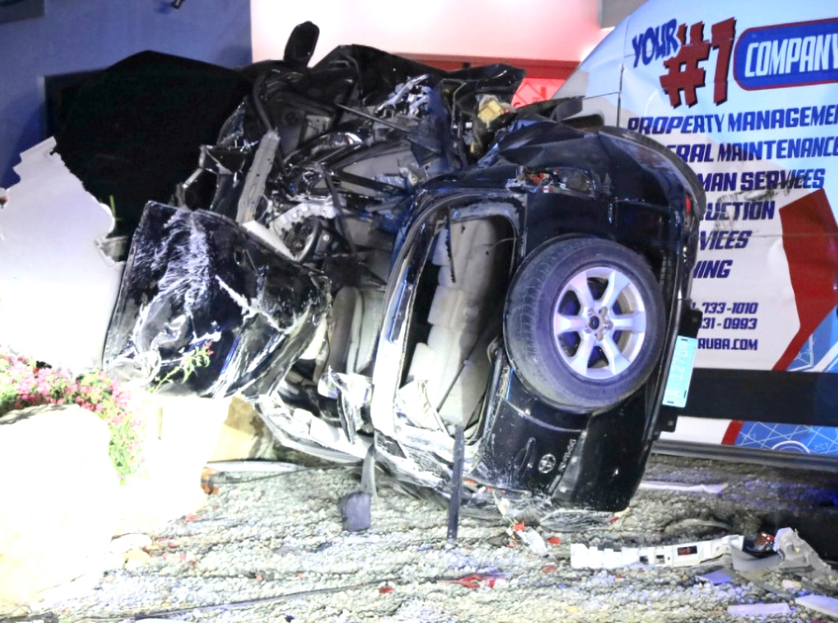 Accident pisa na Saliña Cerca a laga tres hoben herida