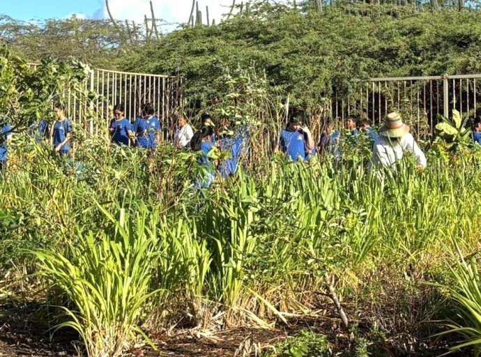 Esnan di Klas 6C di Scol Basico Washington 6C a haya sa mas di nan ‘Cunucu’