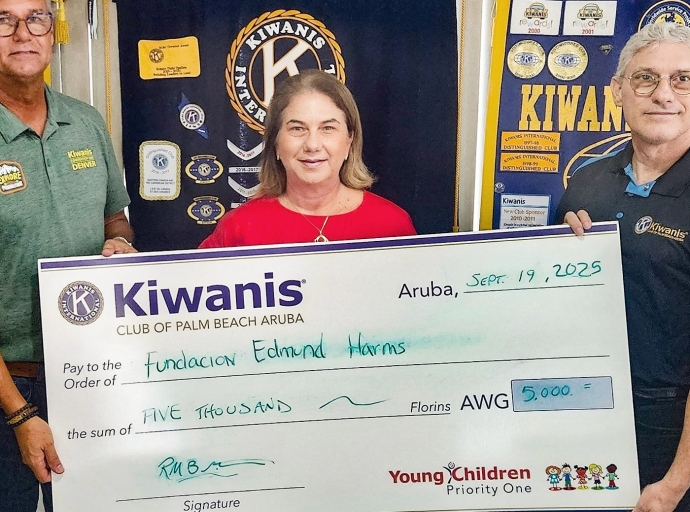 Michel Frank ta president nobo di Kiwanis Club of Palm Beach