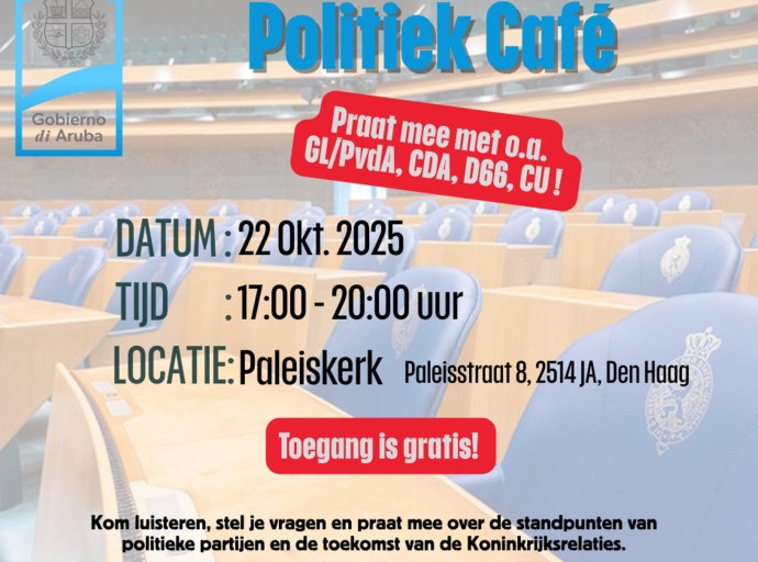 Kabinet di Aruba na Hulanda ta organisa Politiek Café