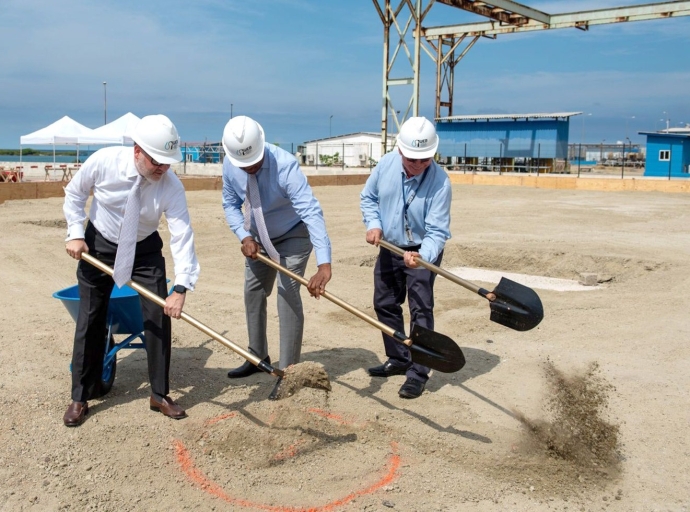 Groundbreaking na WEB pa e planta nobo di produci awa