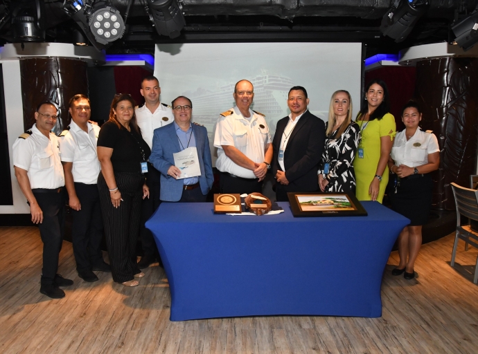 ATA enfatizando riba e relacion fuerte entre Aruba y Norwegian Cruise Line