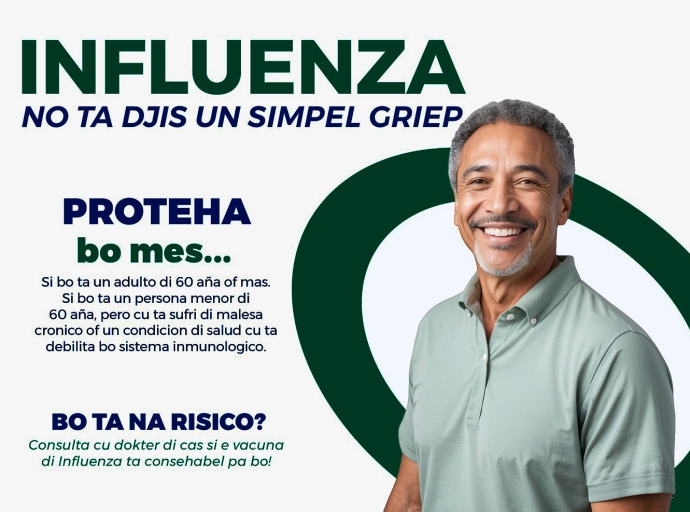 Vacuna di Influenza disponibel gratis pa tur adulto mayor di 60+