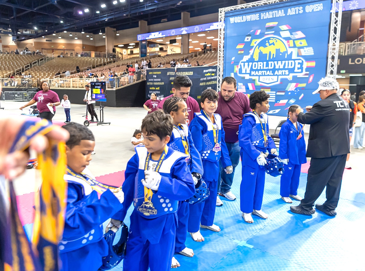 Taekwondo Team Aruba su team di TK5 a gana Merca