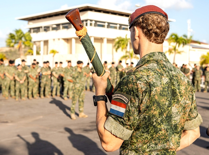 E Compania di Ehercito di Ministerio di Defensa den Region Caribe a haci su rotacion