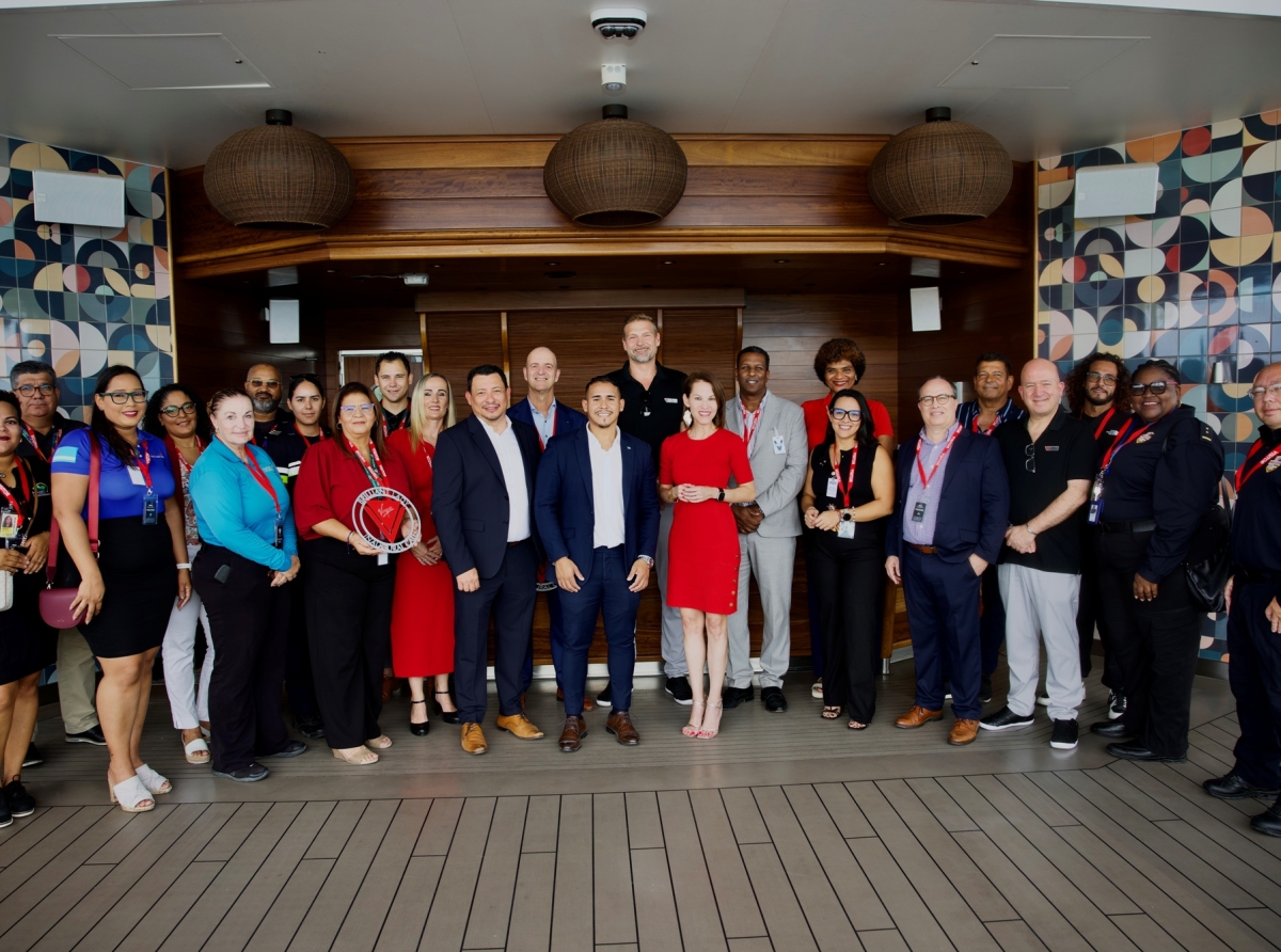 Aruba Tourism Authority y Aruba Ports Authority NV ta yama bonbini na e barco “Brilliant Lady”