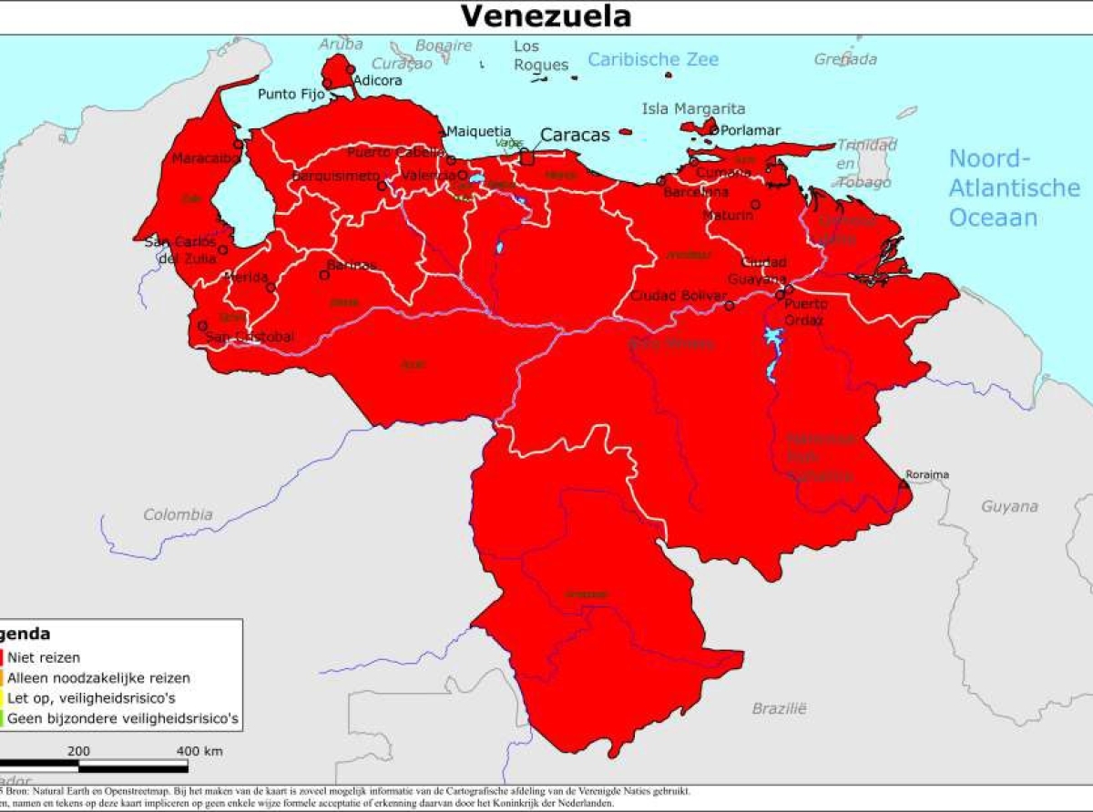 Directie Buitenlandse Betrekkingen Aruba ta conseha pa no biaha pa Venezuela