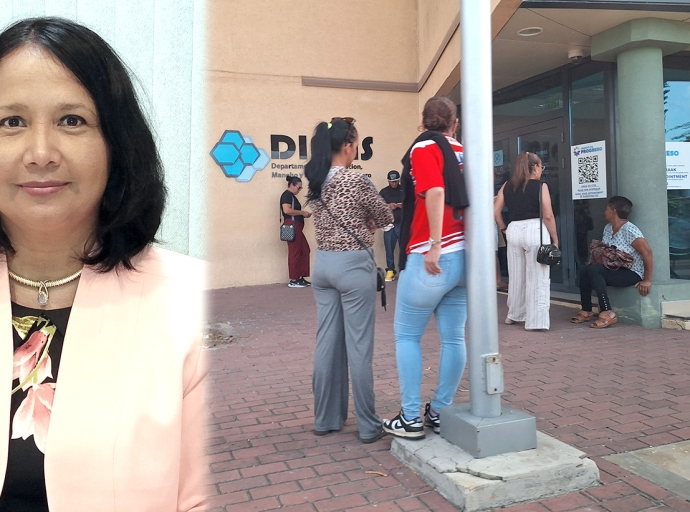 DIMAS a haya extra personal for di DPL y ekipo di IOM pa atende cu asunto di permiso pa inmigrante