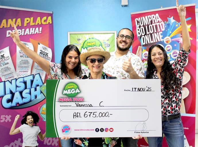 Ganadora grandi di jackpot Mini Mega a busca su premio