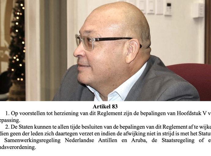 Parlamentario Edgard Vrolijk convenci cu Muzaninn Wever ta trapa Constitucion