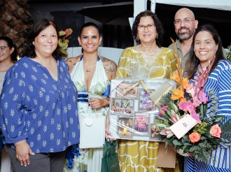 Un brindis pa Sandy Geerman cu a bay goza awo di su pensioen