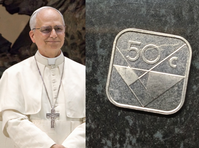 Papa Leo XIV a ricibi un yotin di Aruba