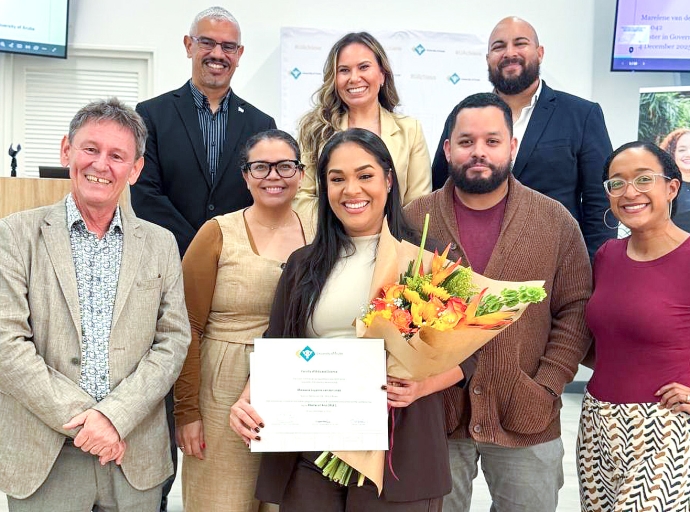 Marelene van der Linde a gradua como Master of Arts