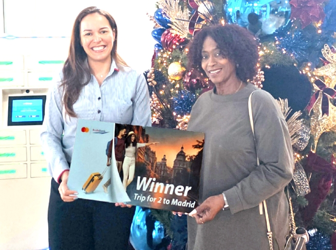 Aruba Bank a anuncia ganadornan di fabuloso ‘Priceless Experience na Madrid’