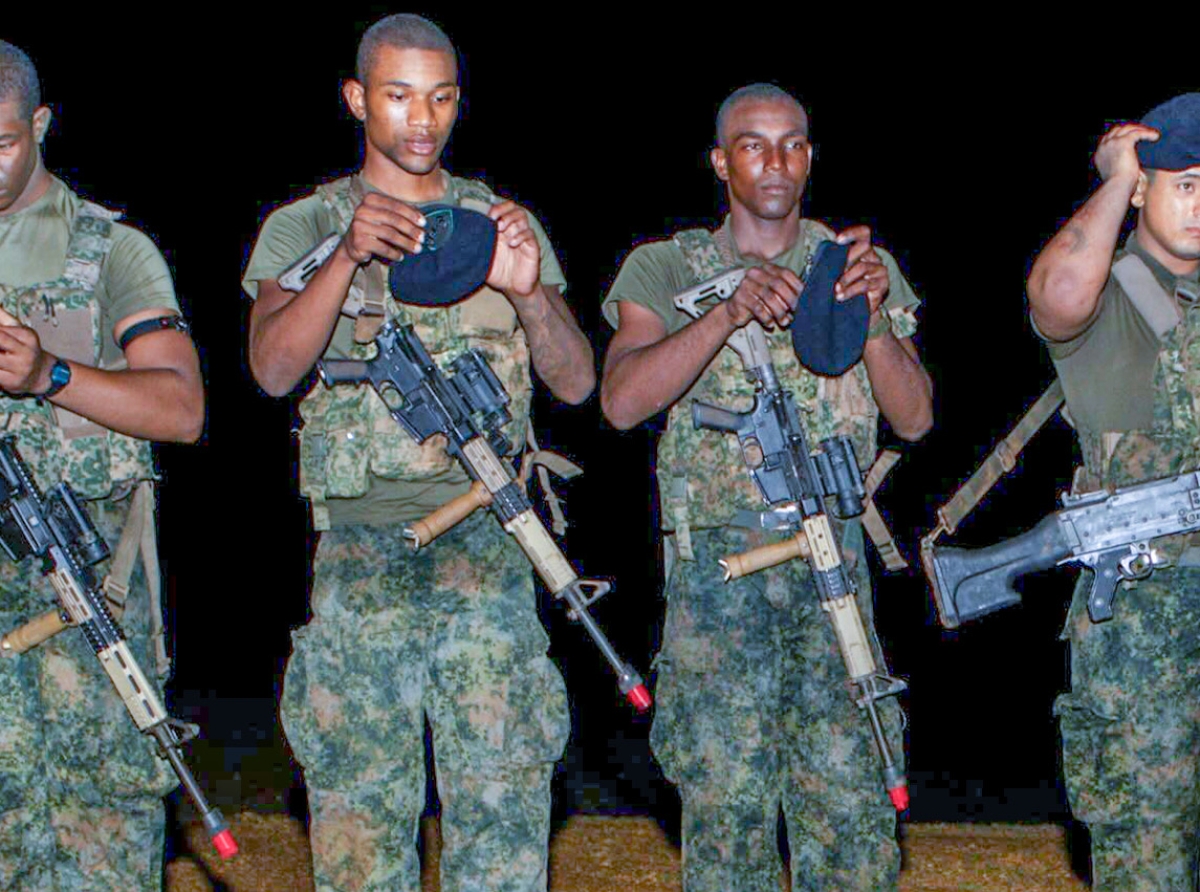 Militarnan aspirant a logra pasa prome fase y haya nan Baret