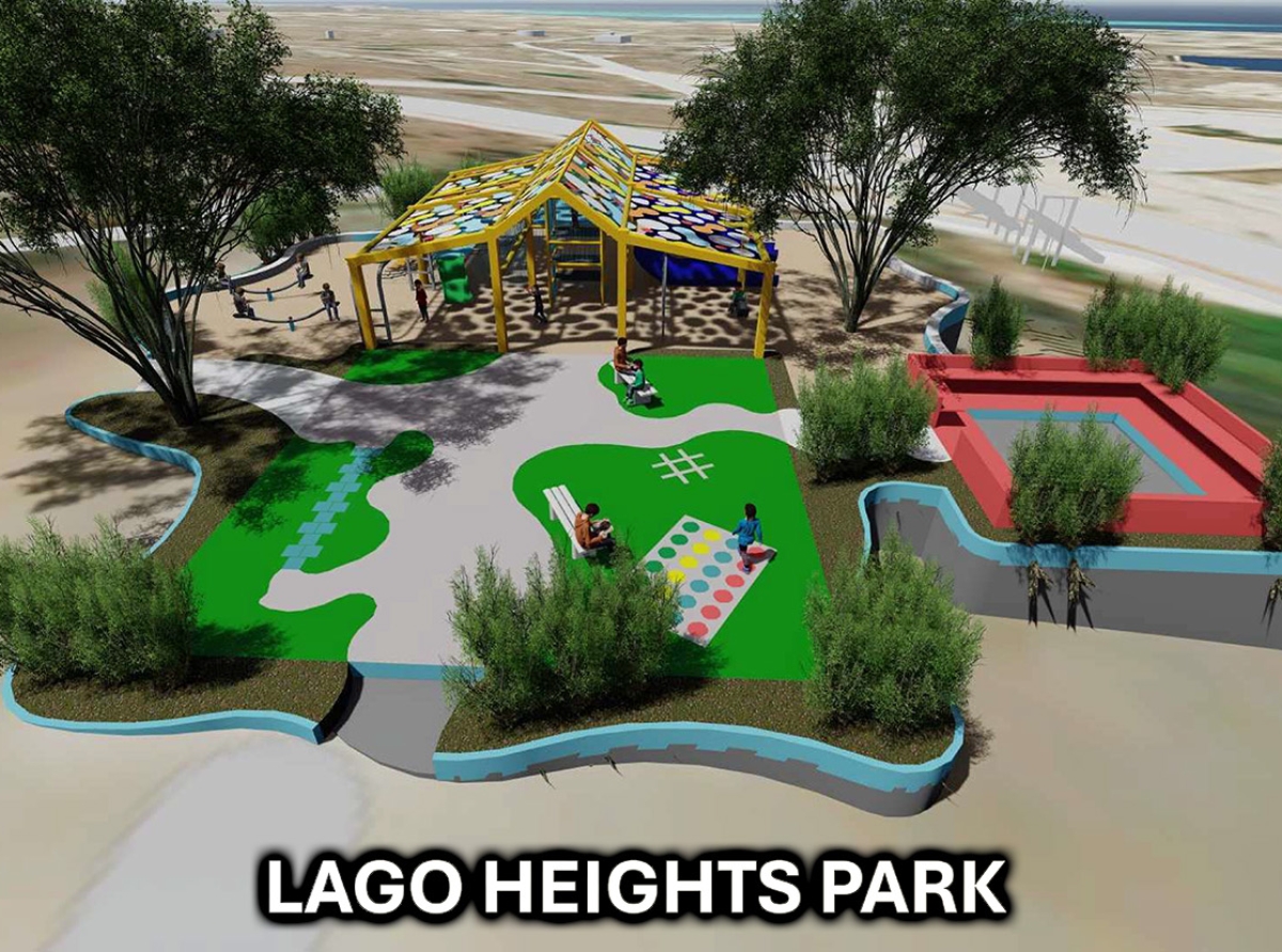 Progreso grandi den desaroyo di Lago Heights Park na San Nicolas