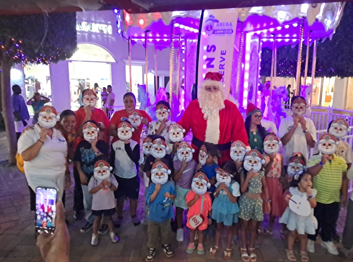 Aruba One Happy Island Lions Club ta trece alegria a traves di ‘un sonrisa pa nos muchanan’