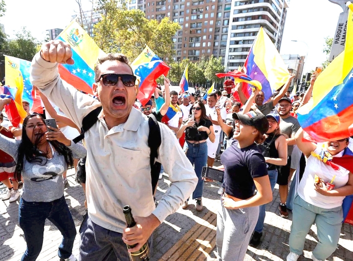Venezolanonan feliz a subi caya pa celebra