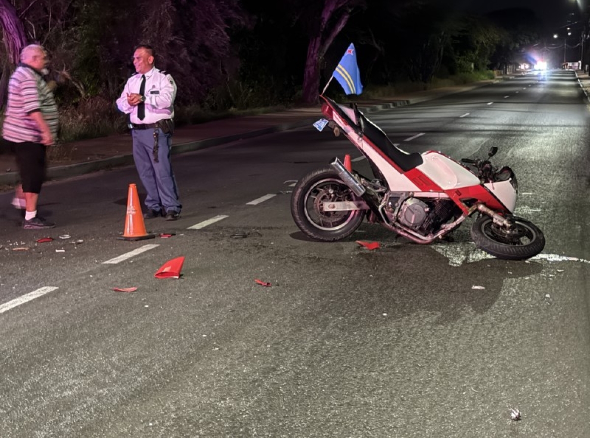 Accident na Savaneta cu motorcycle a produci dos herido