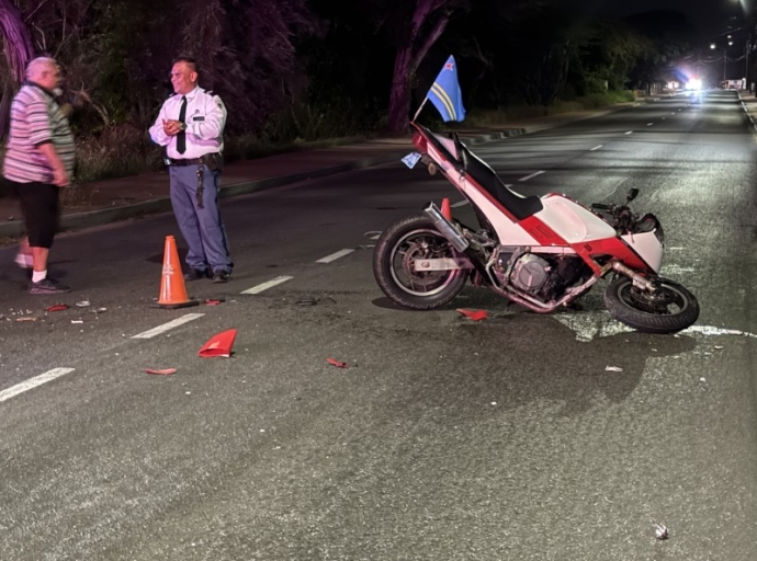 Accident na Savaneta cu motorcycle a produci dos herido