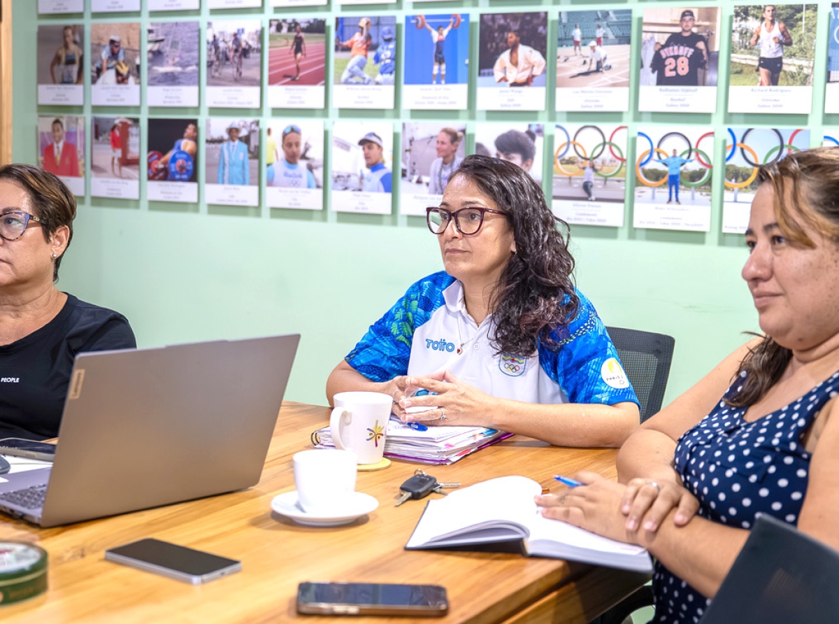 Comite Olimpico Arubano a reuni cu Federacion Gymnastico Arubano