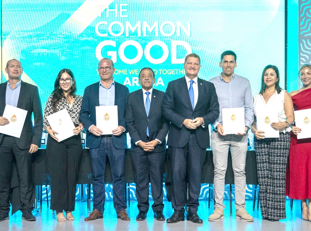 Aruba Bank a firma un MOU pa sostene Plan Nacional di Reforestacion 2025–2030