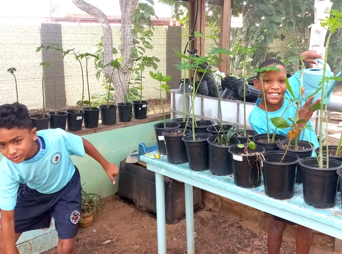 Scol Caiquetio ta orguyoso di nan Hofi yen mata