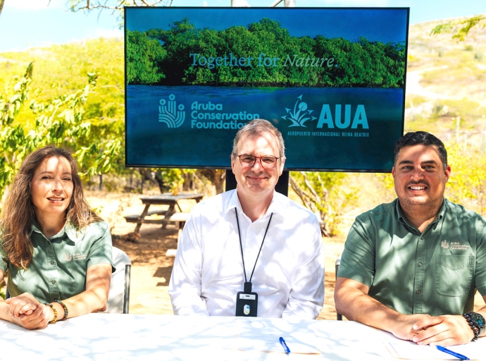 Aeropuerto y Aruba Conservation Foundation a forma un aliansa strategico pa biodiversidad nativo