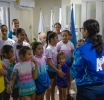 Comite Olimpico Arubano a ricibi bishita di club di gimnasia Perla Gymnastics