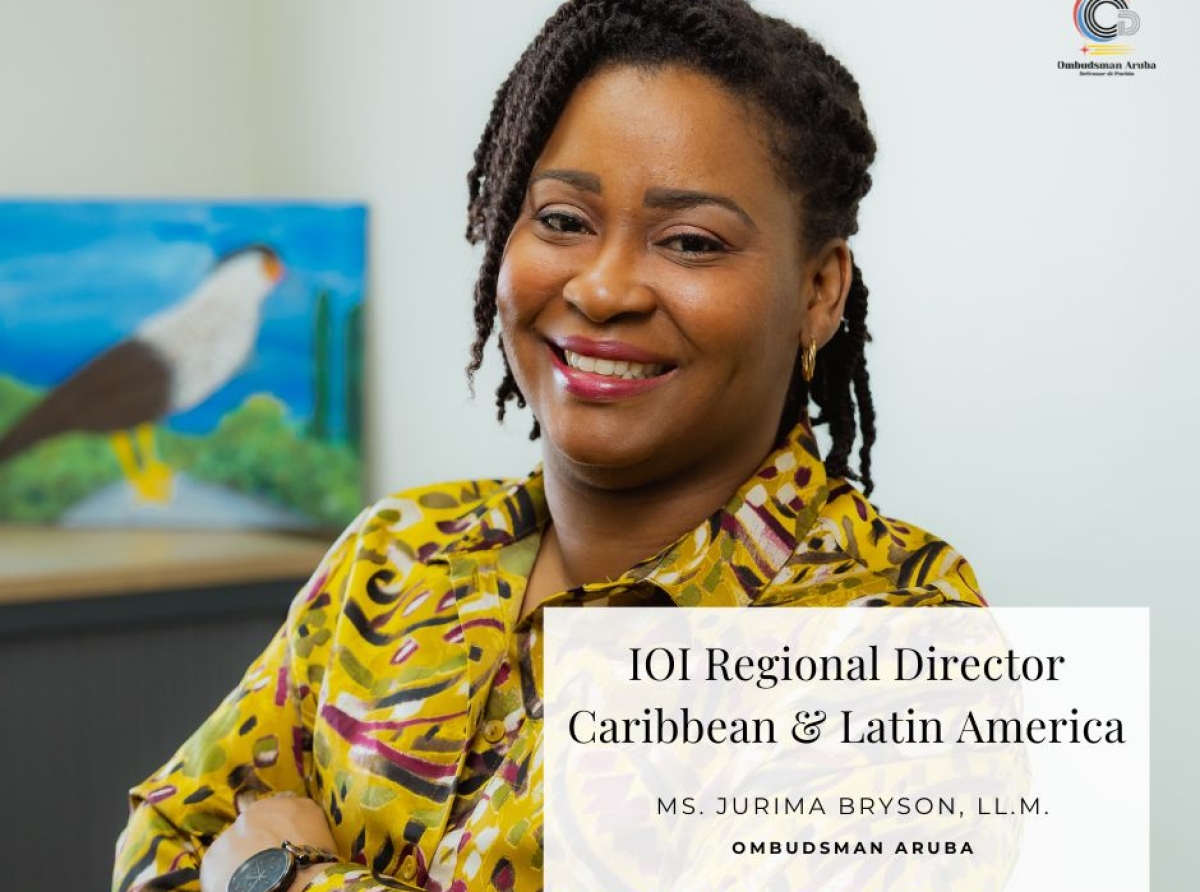 Ombudsman di Aruba ta wordo eligi como Regional Director di Caribe y Latino America di IOI