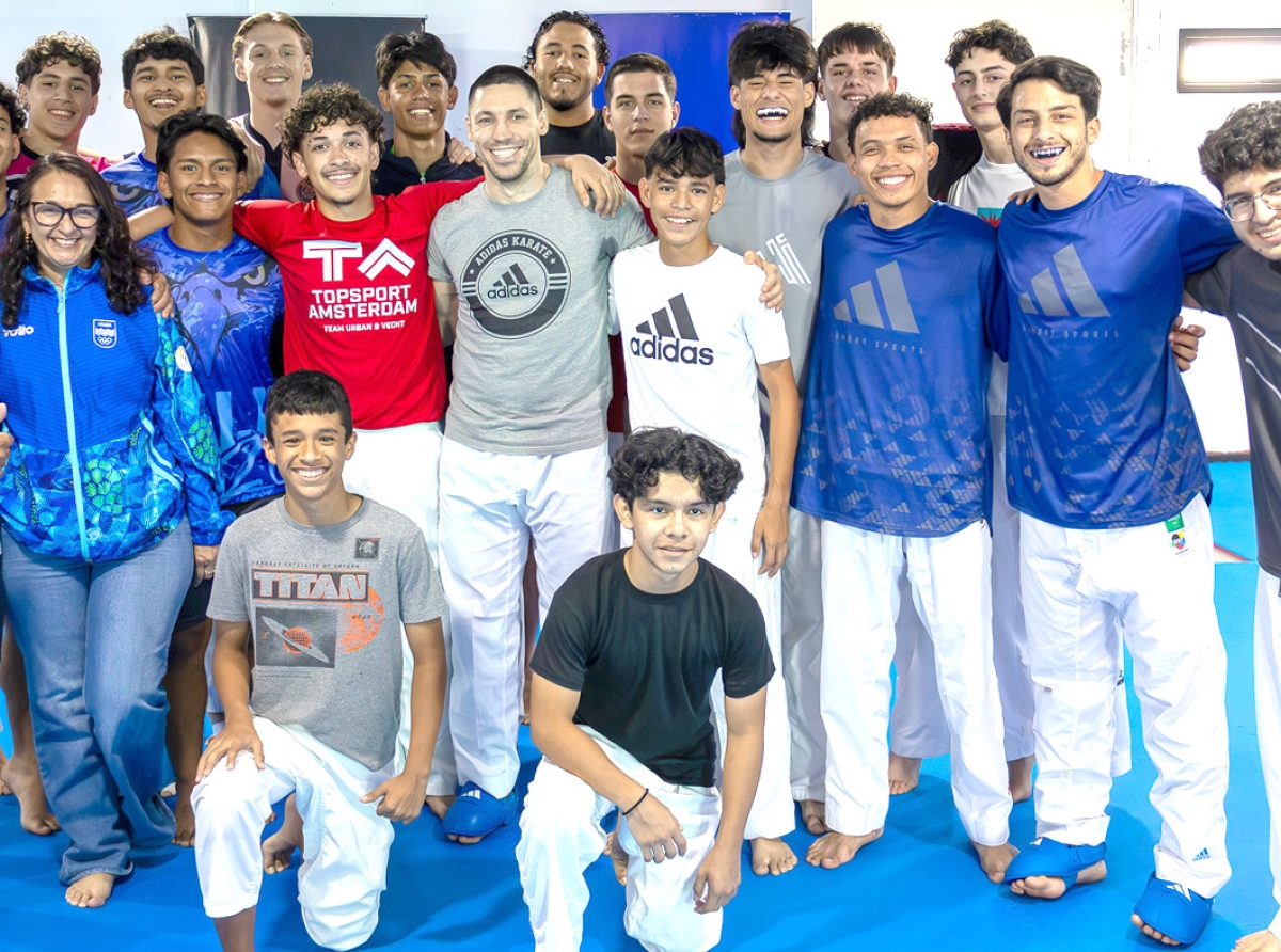 Comite Olympico a reuni cu Aruba Karate Bond y Aruba Sports Hub