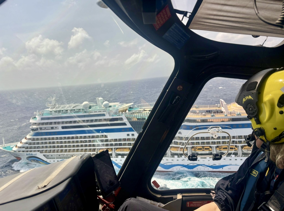 Turista mester a wordo evacua cu urgencia for di un barco crucero 