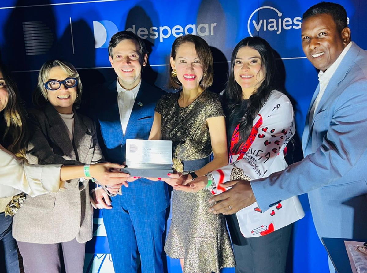 Despegar a premia Aruba como e destinacion lider den Latino America