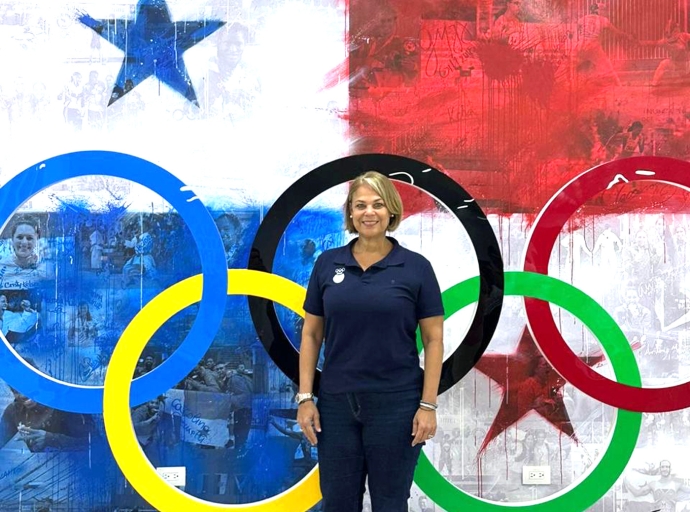 Wanda Broeksema di Comite Olimpico Arubano ta bishita Panama2026 como miembro di ODESUR