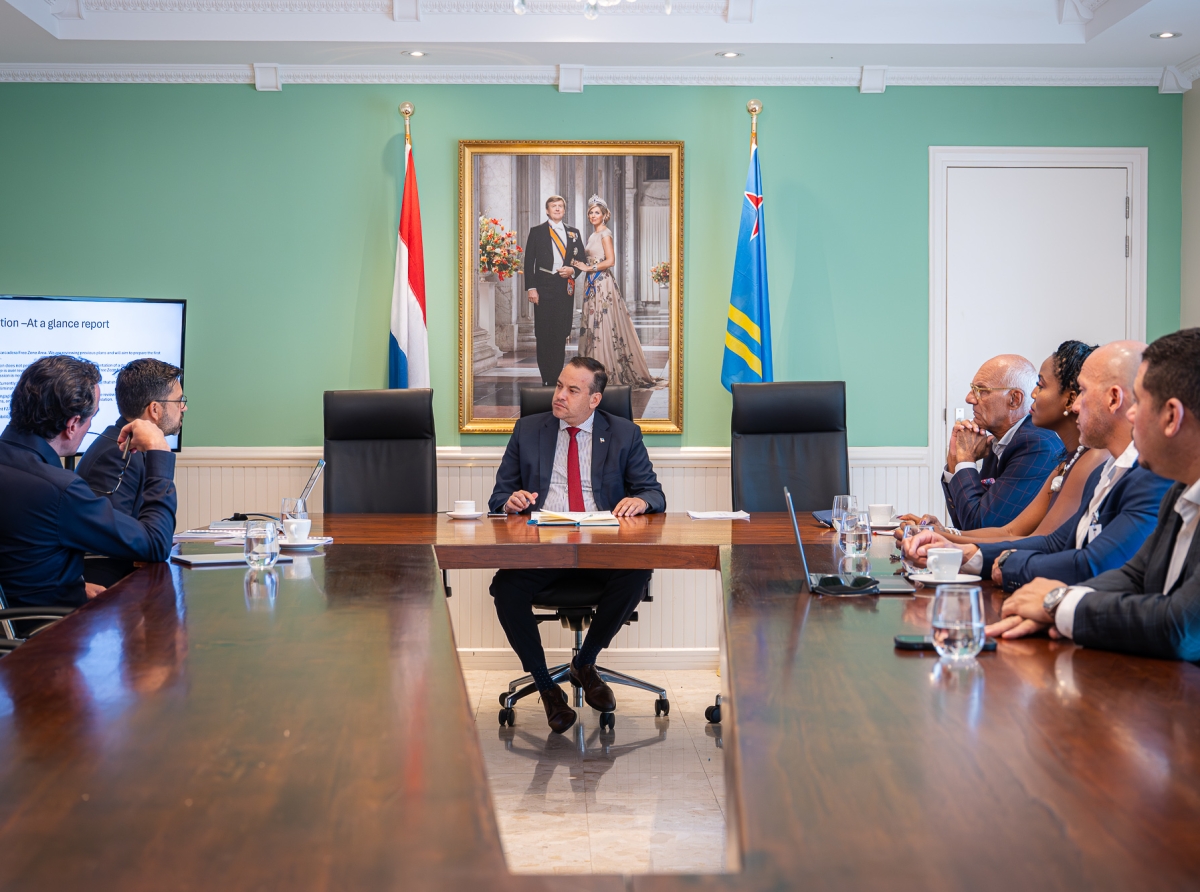 Minister Geoffrey Wever a reuni cu accionista di FreeZone Aruba NV