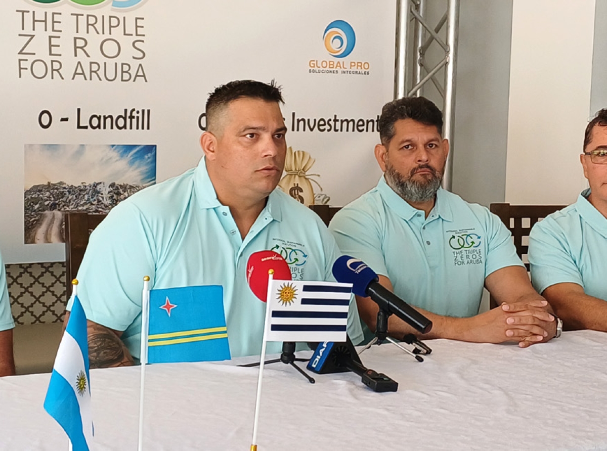 Proyecto ‘The Triple Zeros for Aruba” lo ta un soño haci realidad pa e solucion di desperdicio na Aruba