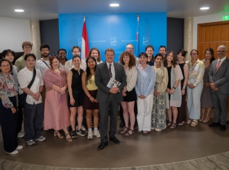 Delegacion di University of Pennsylvania a comparti idea y reflexion pa prepara pa e reto ambiental di futuro