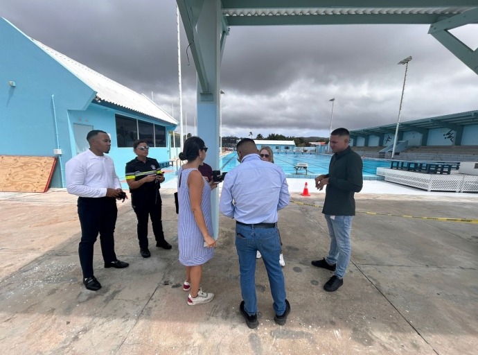 Cuerpo Policial Aruba preparando pa bishita di Rey Willem Alexander