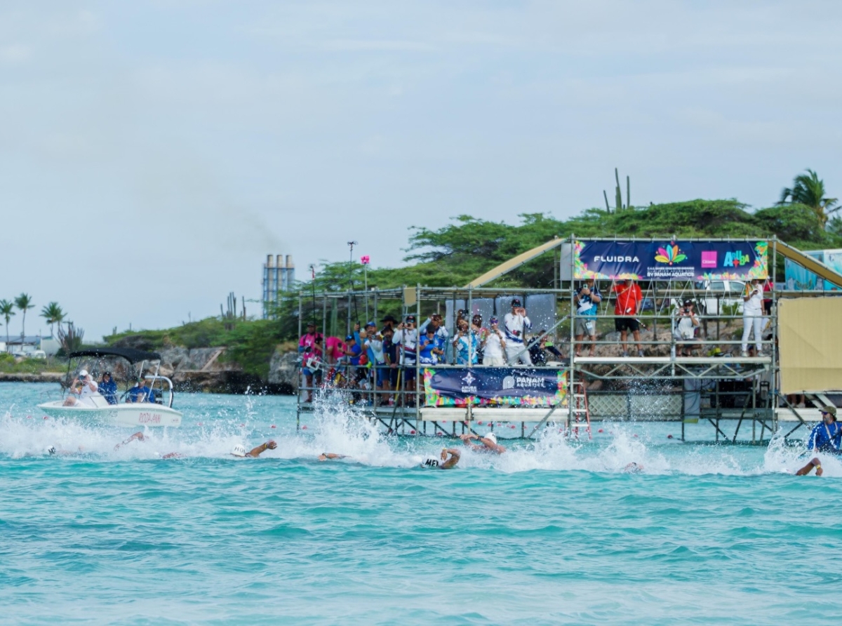 Comite Olimpico Arubano ta felicita Panam Aquatics y AAF pa tremendo evento di Open Water