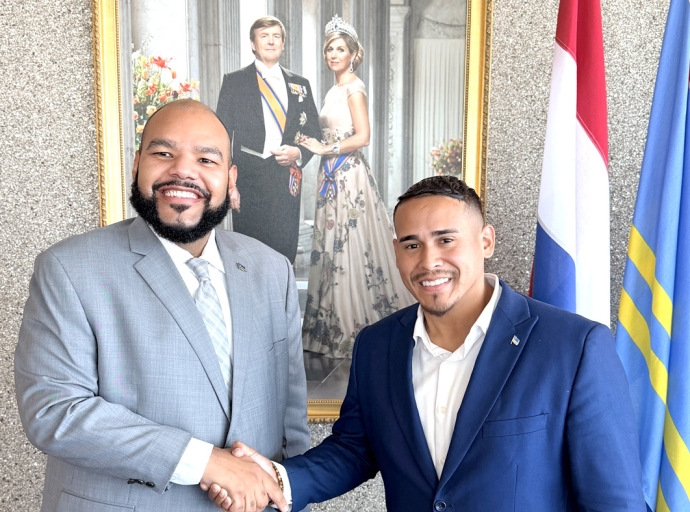 Ministro di Curaçao cu bishita na Minister Wendrick Cicilia pa fortalece agenda regional pa turismo y conectividad